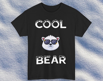 Cool Bear Tshirt,  Gay Bear Tshirt, Cute Cartoon Bear Tshirt, Muscle Bear Tshirt, Gay Gift, Papa Bear Tshirt, Bear Pride Tshirt