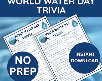 World Water Day Trivia Game | 20 MCQs | March 22 Classroom Activity | Water Conservation Quiz