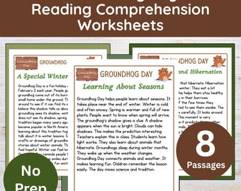 Groundhog Day Reading Comprehension Activity