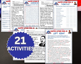 Martin Luther King Jr. Mega Activity Bundle | MLK Day Games, Worksheets & Writing, Juneteenth