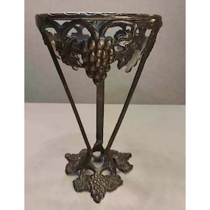Vintage Copper Rack with Grape Carving - Boutique Collectible, Copper Tabletops Home Decor
