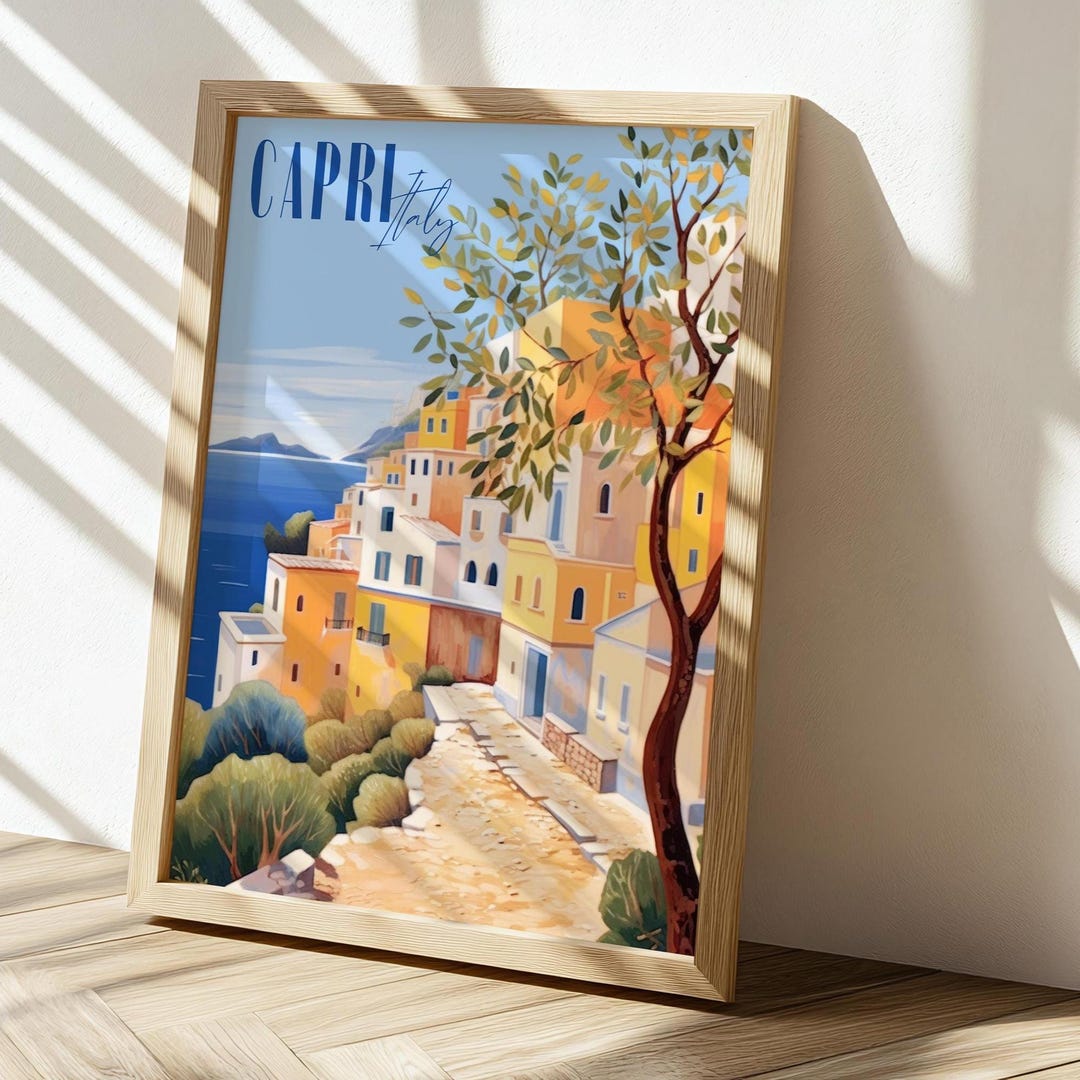 Capri Italy Postcard - Etsy