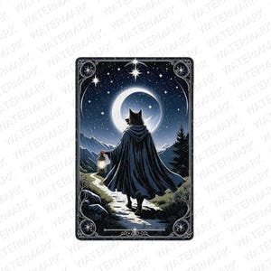 6 imágenes de Tarot de Poder Oscuro en acuarela, arte místico de cartas de Tarot, imágenes de brujería gótica, ilustraciones de Tarot Oculto, imágenes espirituales