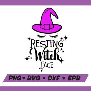 Witch SVG, Halloween PNG, Happy Halloween SVG, Witch hat png, Digital download, Cricut cut files, Sublimation