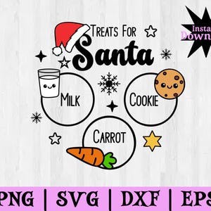 Kerstman plaat SVG PNG: Cricut en sublimatie gesneden bestanden (digitale download)