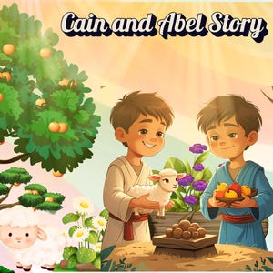 The Story of Cain and Abel,Cain and Abel Bible lesson,Bible story eBook Cain and Abel,Faith-based kids book,Bible study for kids Cain & Abel