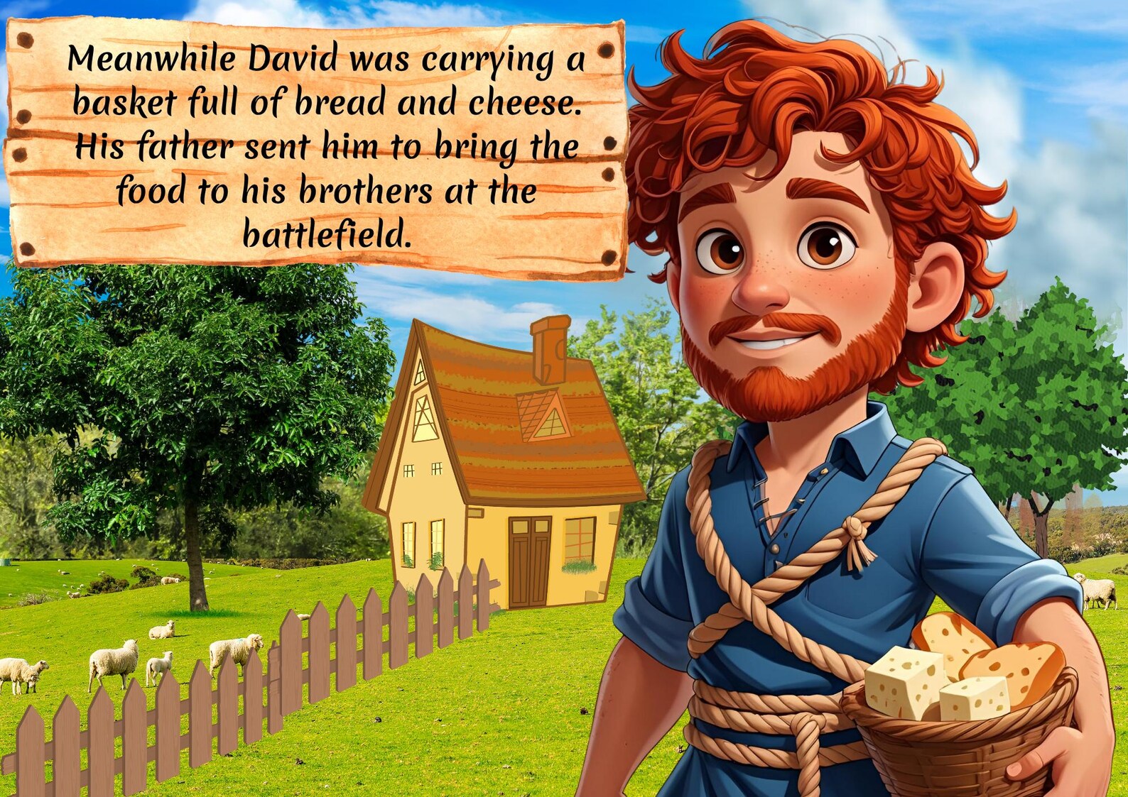 David and Goliath Story, Bible Stories for Kids,christian Children’s