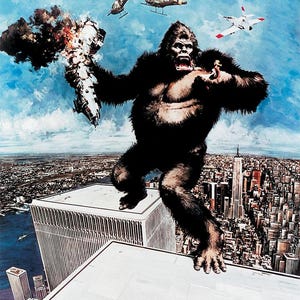 King Kong 1976 Movie Poster | Giant Gorilla Retro Wall Art | Vintage Film Decor 20x30