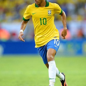 Neymar Brazil Soccer Poster | Iconic Football Wall Art | World Cup Sports Decor 20x30