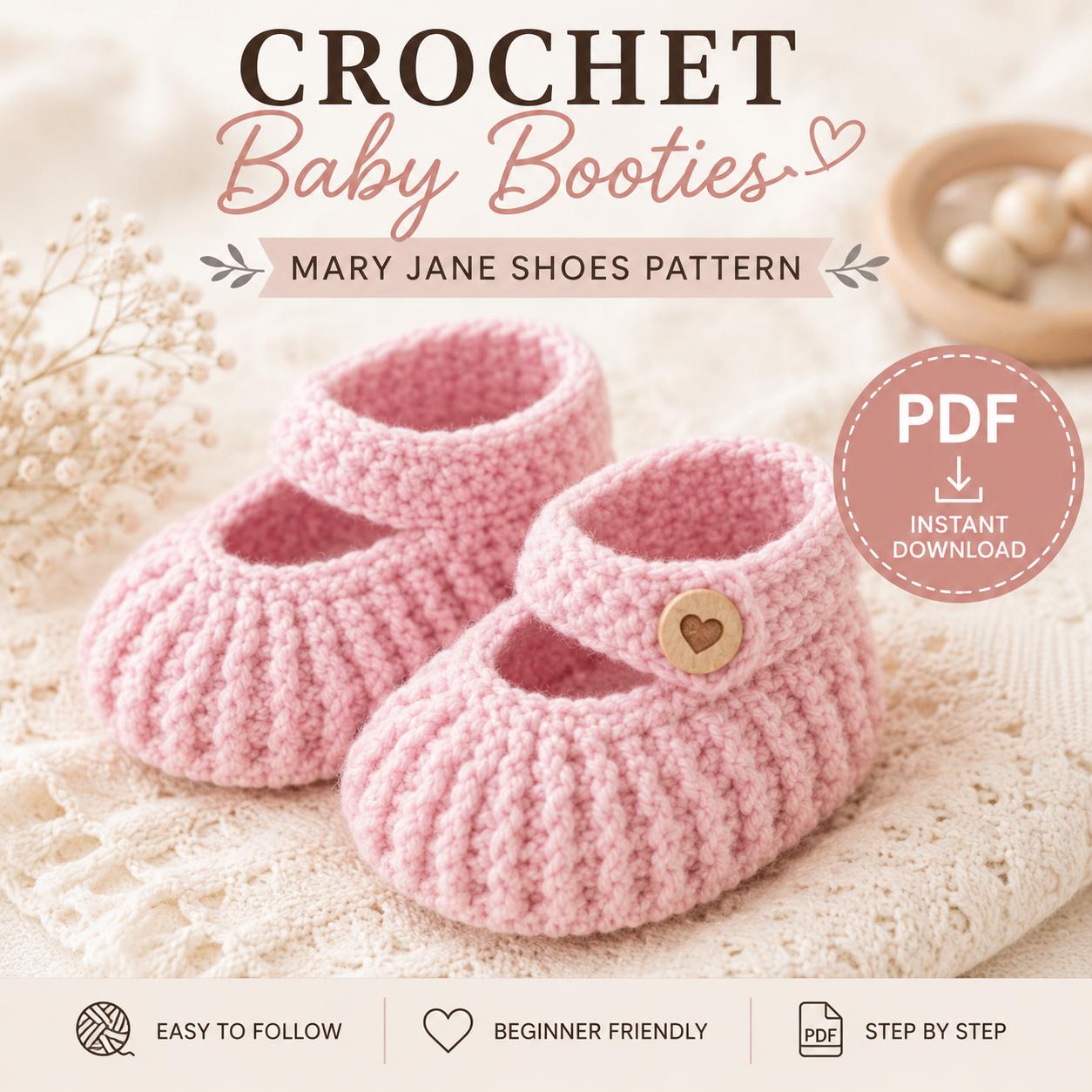 32 Baby Girl Crochet Patterns: Easy, Adorable Projects for Your Little One 28 Crochet Baby Booties