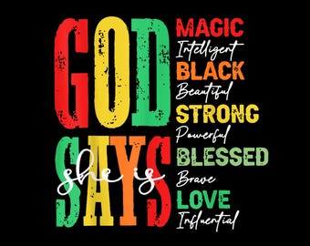 God zegt dat ze is png, Juneteenth Vibes png, Emancipation Day png, Juneteenth-shirt png, Black History Month png, free-ish 1865 png, Juneteenth