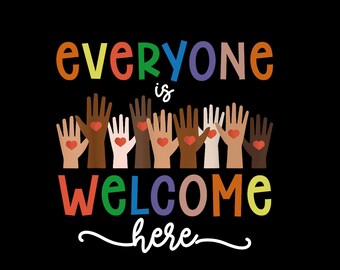 Everyone is Welcome Here Png, Inclusive Education Teacher Png ...