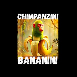 Chimpanzini Bananini Png, John Pork, Tralalero Tralala, Bombardino Crocodilo, Funny Meme Png, Ironic T-Shirt Png, Unhinged Png, Viral Meme
