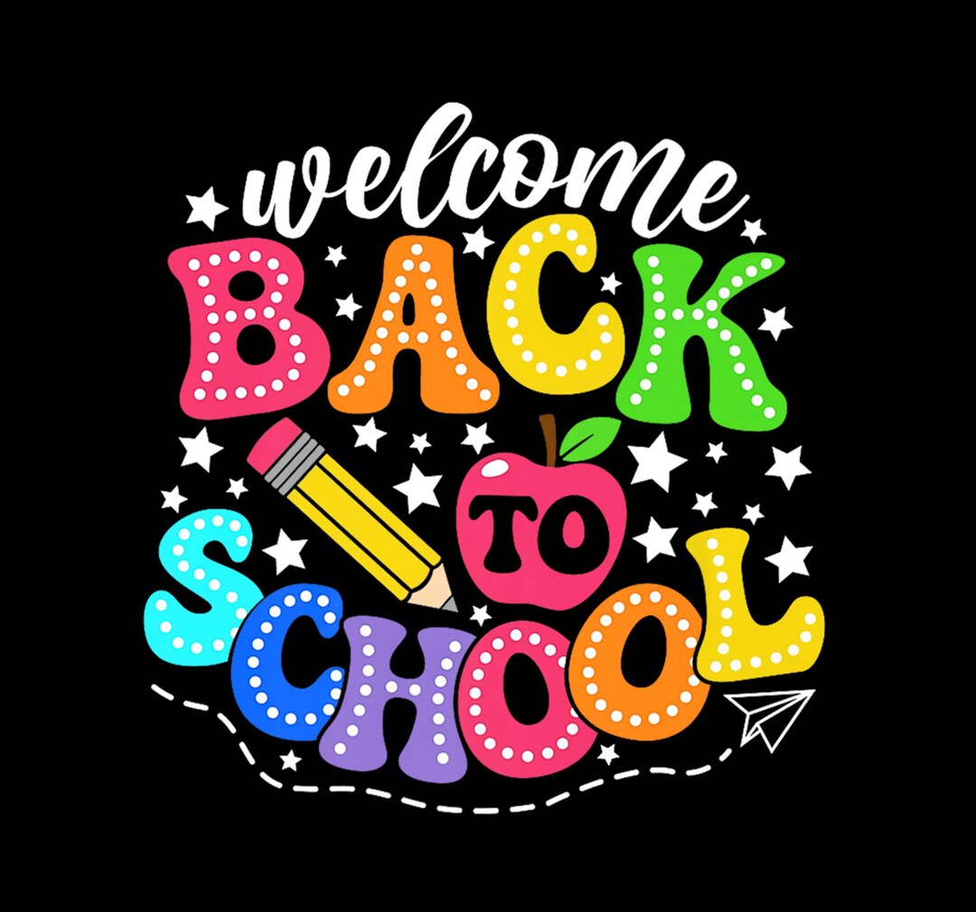 Welcome Back to School Png, Happy Back to School Png, School Png ...