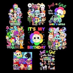Dandy&#39;s World Png, Dandy&#39;s World Wiki Png, Funny Dandy&#39;s World Digital File Download, Dandy&#39;s World Stickers, Decorative Stickers png