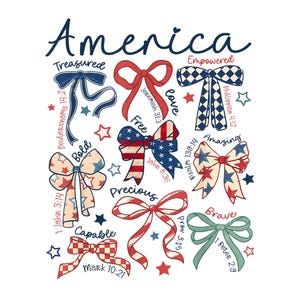 America Coquette USA png, 4 juli png, meisjesachtig patriottisch shirt png, Memorial Day png, Bijbelvers, Onafhankelijkheidsdag png