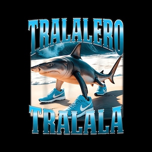 Tralalero Tralala Bootleg Brainrot Italian Brainrot Meme Png, Shark Tralalero Tralala Png, Weird Absurd Funny Png, Shark With Shoes Meme Png