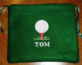 Custom Embroidered Golf Tee/Accessory Bag