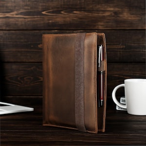 Leather iPad Mini Case & A5 Notebook Cover: Multi-Function Portfolio