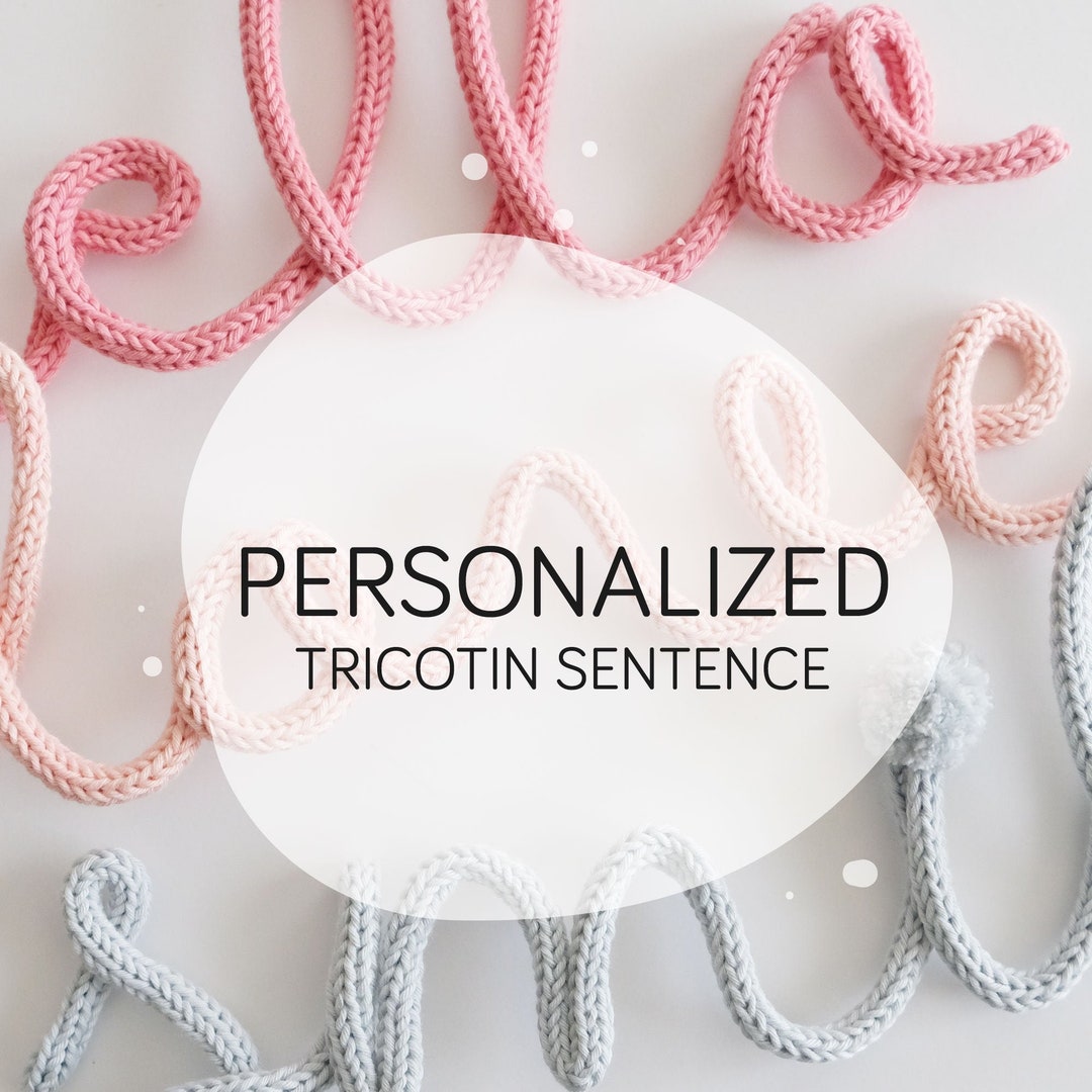 Custom Knitted Wire Sentence Wall Decor / Personalized Etsy