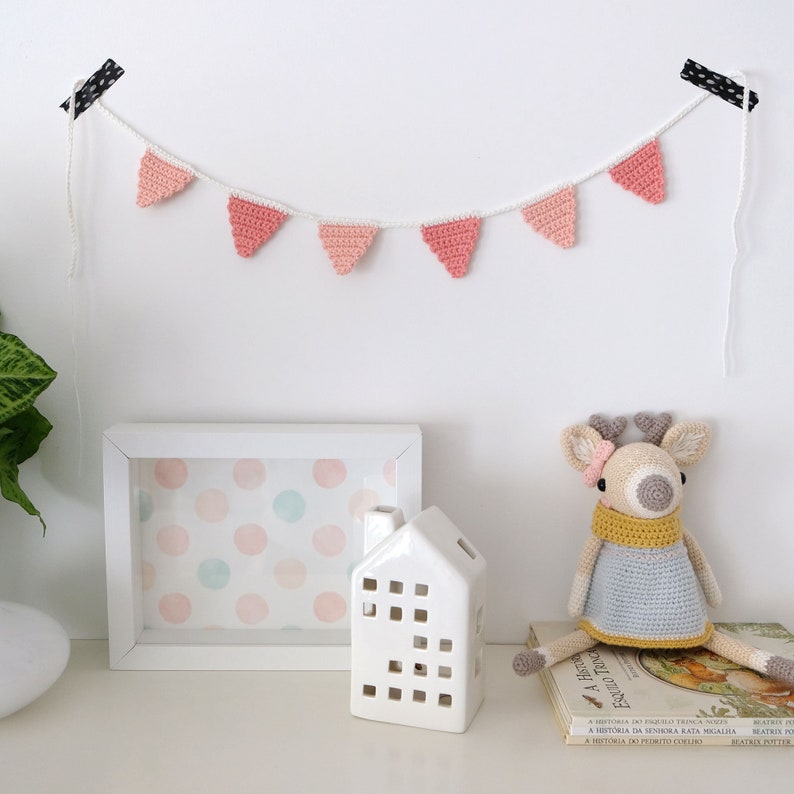 Mini Bunting Garland Scandinavian Nursery Bunting Garland Etsy