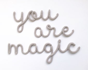 You Are Magic Nursery Wall Decor / Kids Bedroom Decorations / Gifts For The Newborn / Whimsical Kids Bedroom Wall Sign