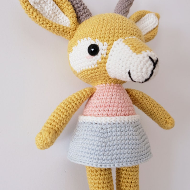 Gazelle Plushie Gazelle Amigurumi Savanna Animals Toys Etsy