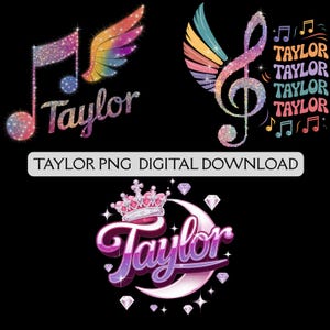 Taylor Sublimation PNG Bundle, Taylor SVG Digital Download, Taylor Clipart, Digital Design, Printable Art, Cricut, Instant Digital Download