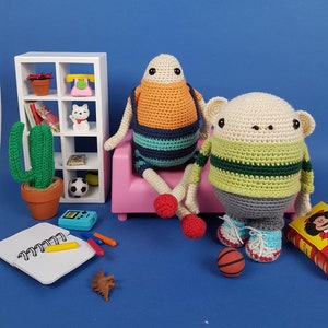 Patrón amigurumi Minus & PIckles - Libro elettronico all&#39;uncinetto PDF