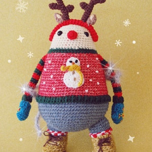 Uggy, the ugly sweater guy PDF Crochet Pattern Amigurumi E-book image 2