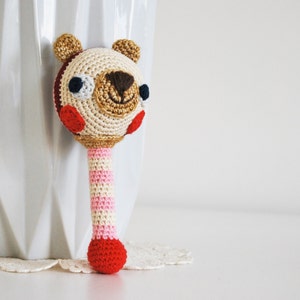 JingleBear Crochet Rattle PDF Pattern Amigurumi E-book image 1