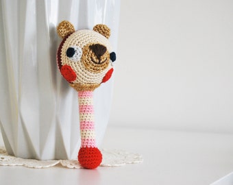 JingleBear- Crochet Rattle PDF Pattern - Amigurumi E-book