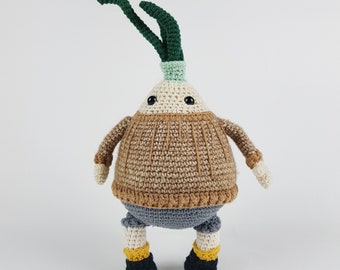 Sebas Onion, PDF Crochet Pattern - Amigurumi E-book