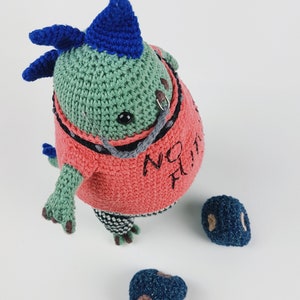 Rex Pistols and the Meteorites PDF Crochet Pattern Amigurumi E-book image 8