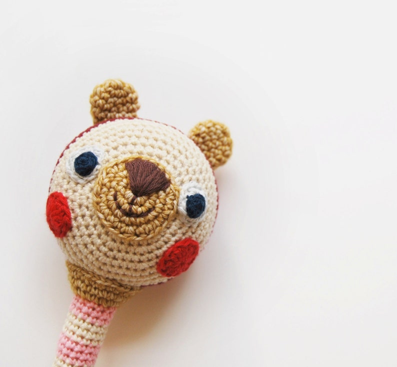 JingleBear Crochet Rattle PDF Pattern Amigurumi E-book image 4