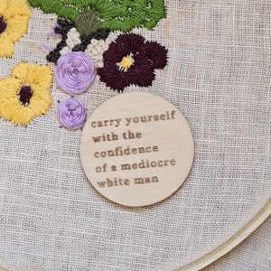 Carry Yourself With The Confidence of a Mediocre White Man Magnetic Needle Minder