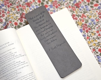F. Scott Fitzgerald Quote Bookmark - A Celebration of Connection Through Literature