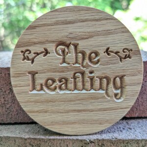 The Leafling Jamie Dani Haunting of Bly Manor Inspired Red Oak Coaster