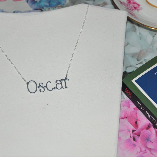 Oscar Wilde LITERARY ICONS Necklace 16 Inch Non-Toxic Sterling Silver Chain