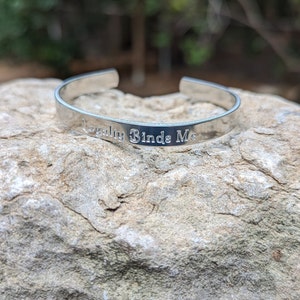Loyalty Binds Me Richard III Motto Engraved Aluminium Cuff Bracelet