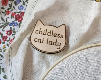 Childless Cat Lady Magnetic Needle Minder- Perfect for the Childless Cat Lady!