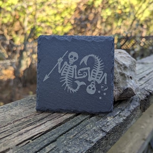 Ed and Stede Our Flag Means Death Inspired Slate Coaster OFMD Gentlebeard Blackbonnet