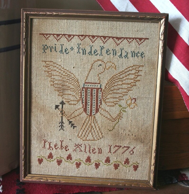 American Eagle : Cross Stitch Pattern by Heartstring Samplery | Etsy
