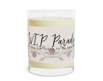 Bougies de soja de 11 oz pour point de croix : WIP Parade