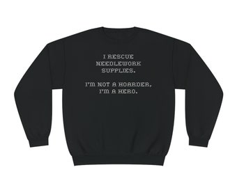 Needlework Hero Unisex NuBlend® Crewneck Sweatshirt