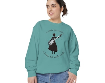 A Little Bit Sampler Sweat-shirt unisexe teint en pièce A Little Bit Rock & Roll