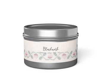 Bougies en étain pour point de croix : Blackwork