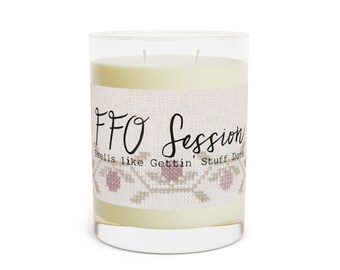 Bougies en verre de 11 oz pour point de croix : séance FFO