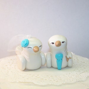 Custom Love Bird Wedding Cake Topper Birds image 2