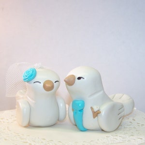 Custom Love Bird Wedding Cake Topper Birds image 3